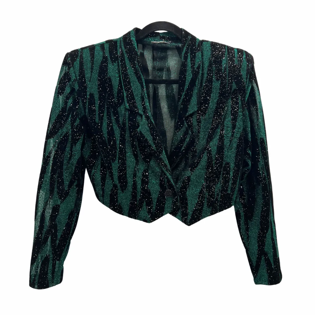 1980s Sparkly Cropped Blazer