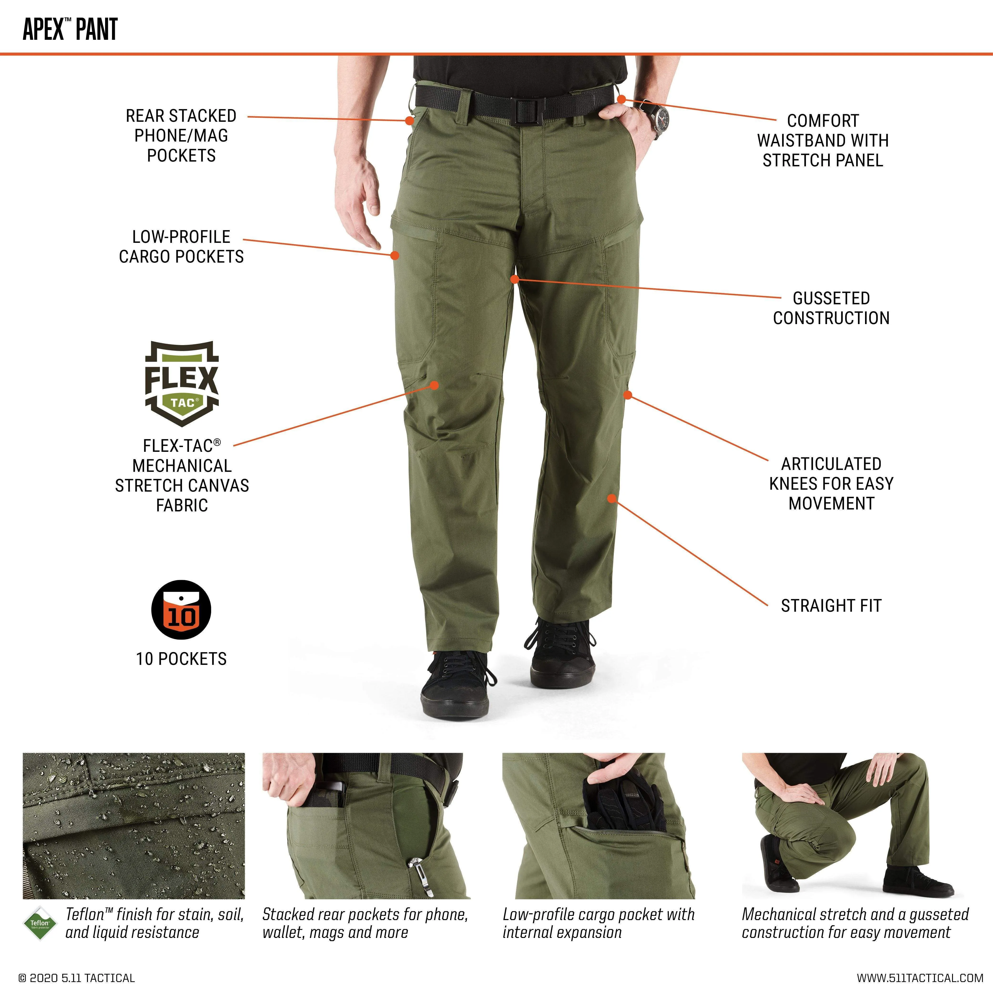5.11 Tactical Covert Apex Pant - Volcanic