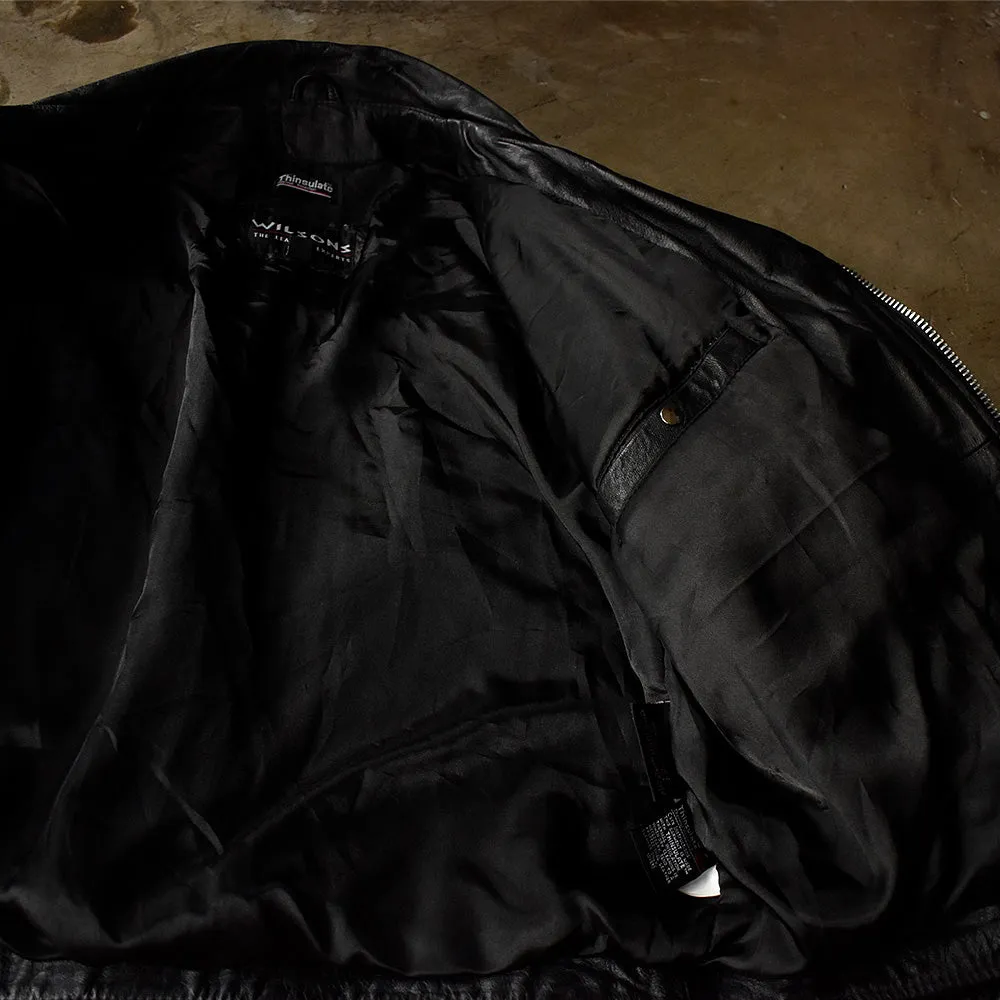 90's WILSONS Leather 3M Thinsulate ダブル ライダース レザージャケット big size！ 231019H