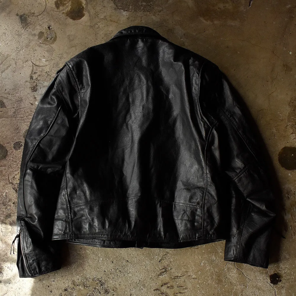 90's WILSONS Leather 3M Thinsulate ダブル ライダース レザージャケット big size！ 231019H