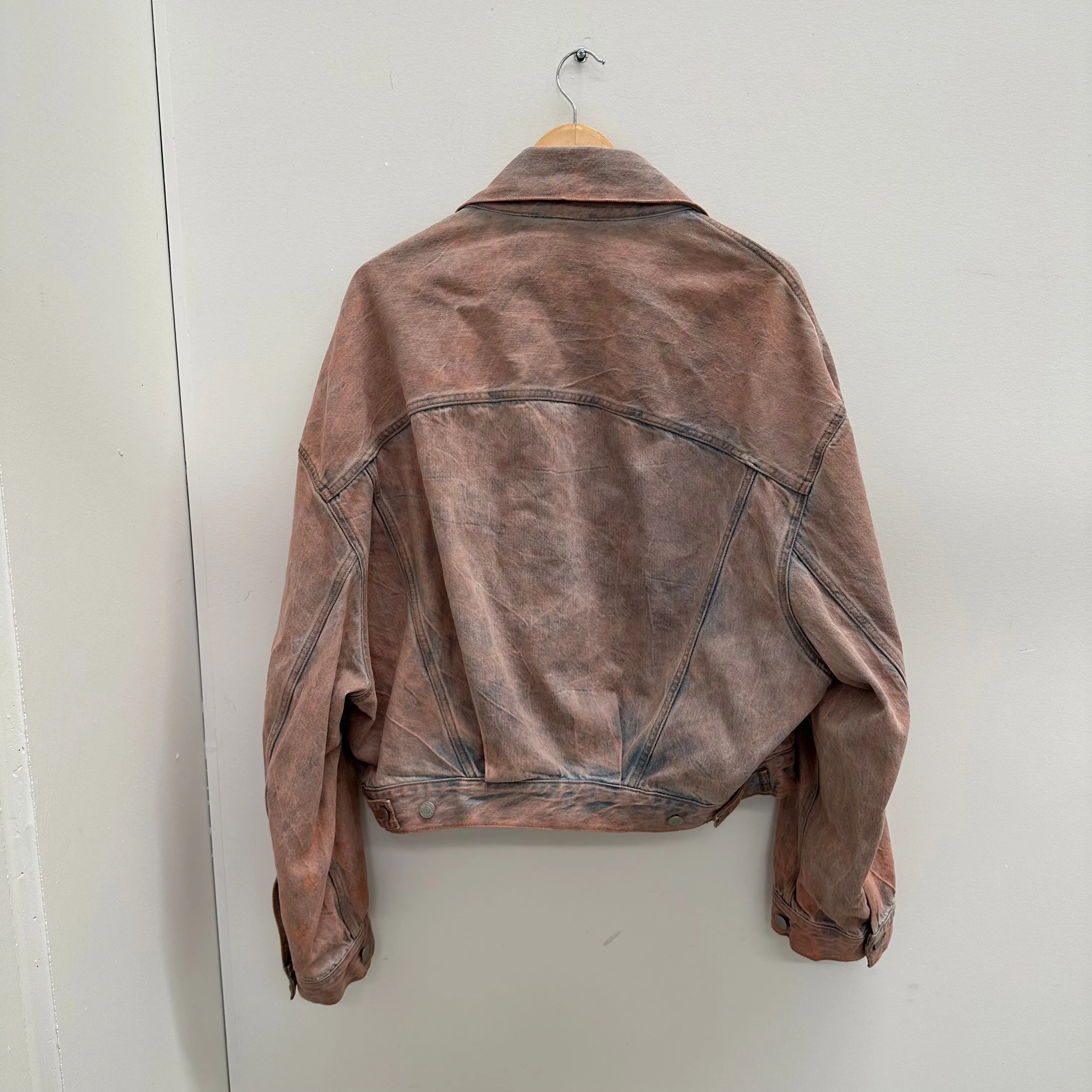 Acne Studios Relax Cropped Rocky Road Denim Jacket
