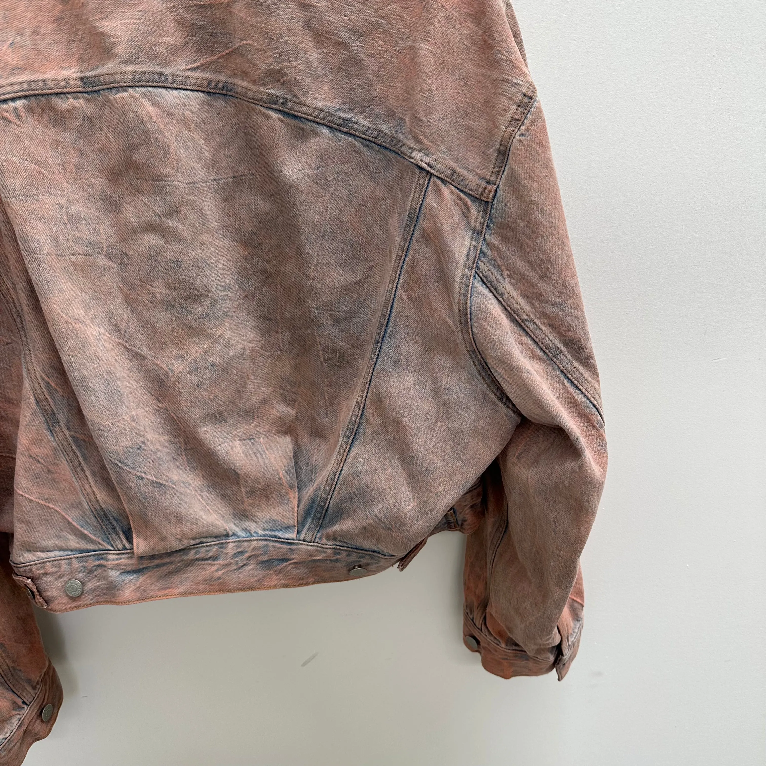 Acne Studios Relax Cropped Rocky Road Denim Jacket
