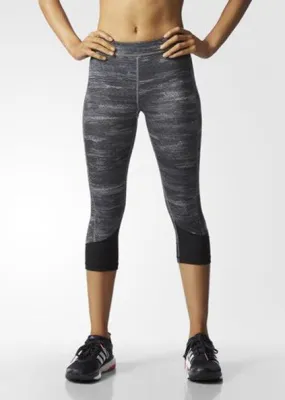 Adidas Techfit Capri Black/Print/Matte Silver AI2953
