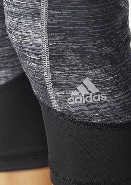 Adidas Techfit Capri Black/Print/Matte Silver AI2953