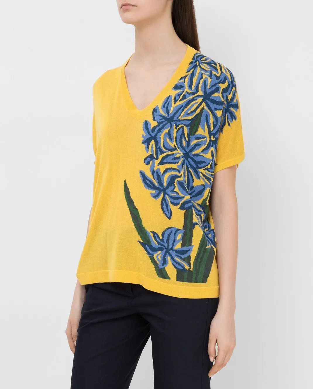 Alida Knit Printed V-Neck