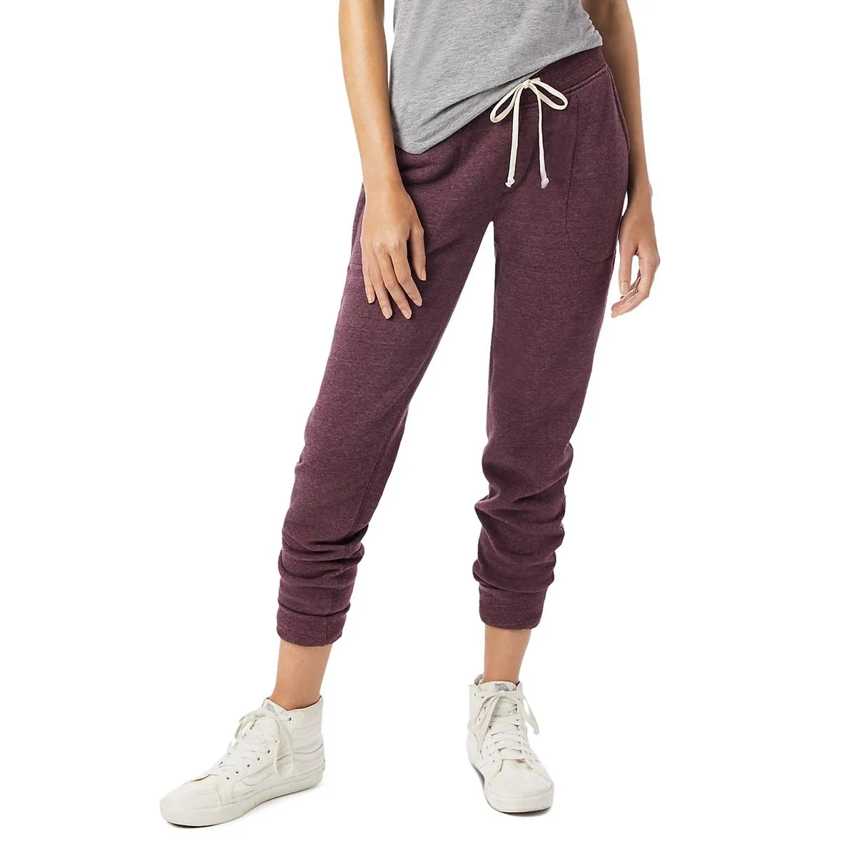 Alternative Earth Womens Fleece Lined Heathered Sweatpants