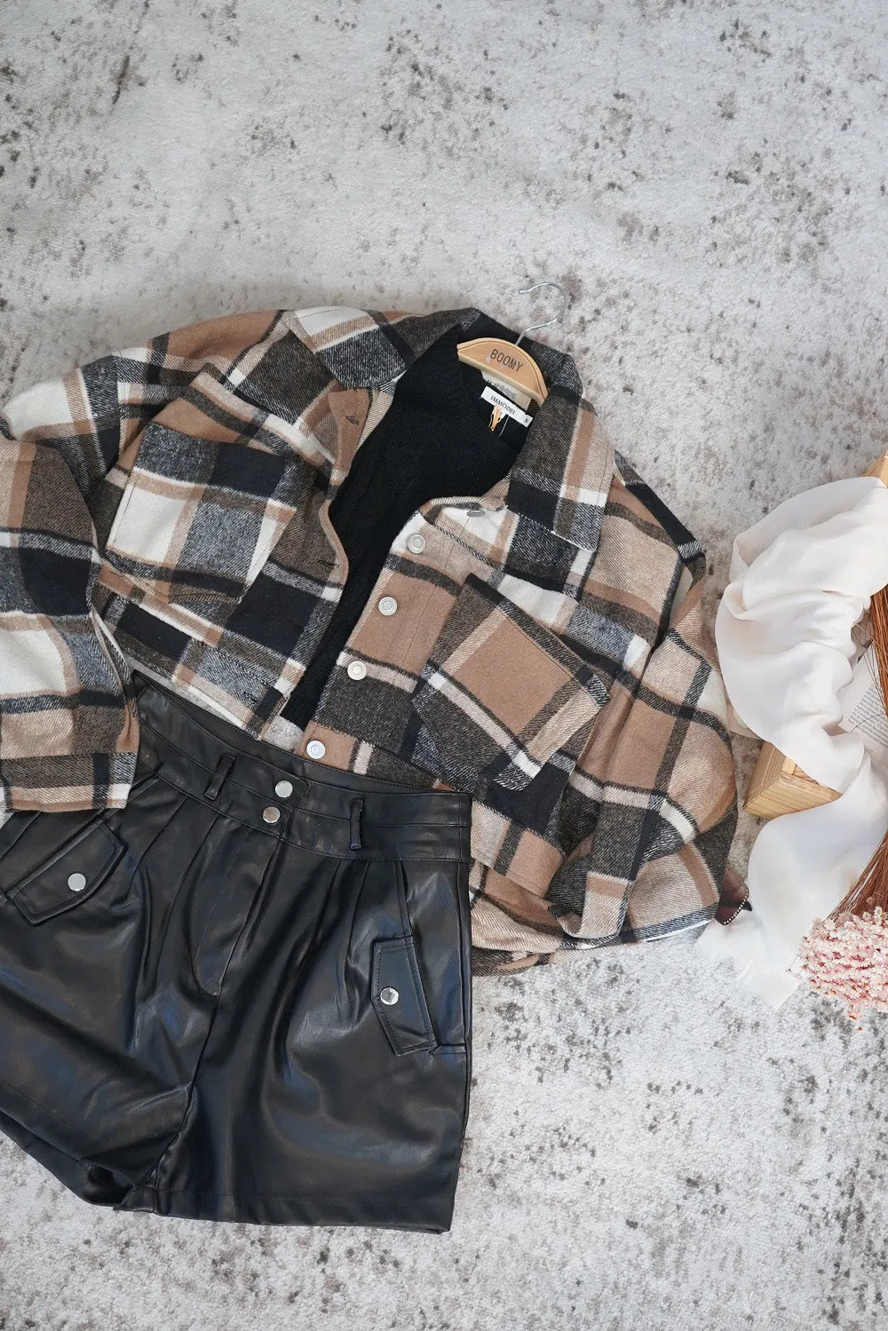 Amy Plaid Cropped Jacket
