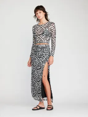 Bay Ruched Midi Skirt