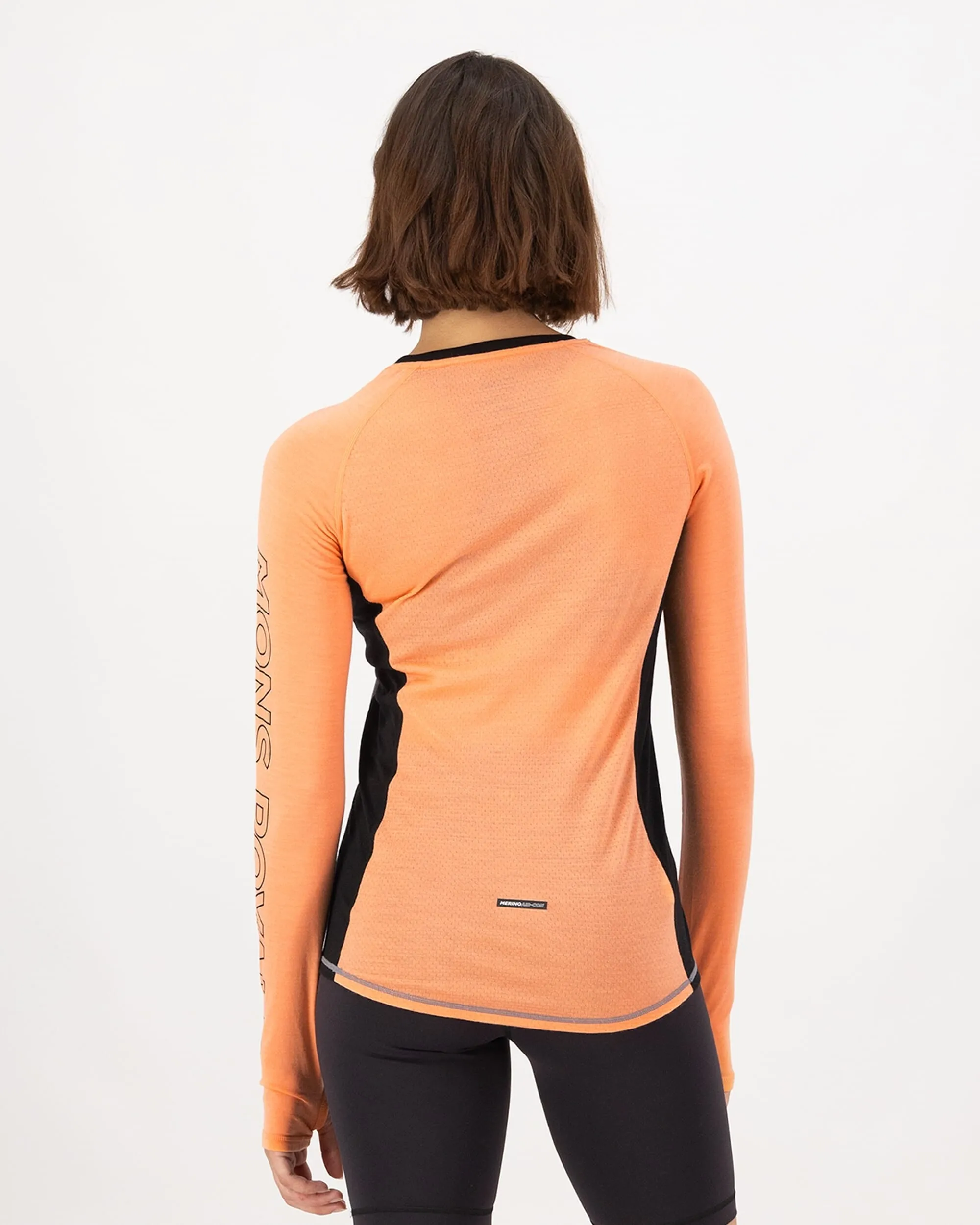 Bella Merino Long Sleeve - Grey Heather / Punch