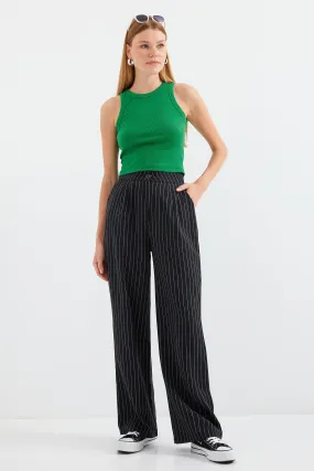 BGD Women High Waist Palazzo Pants - Black - Avondale