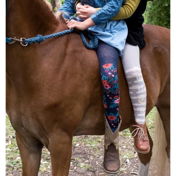 Billy Loves Audrey - Tights - Garden - Navy