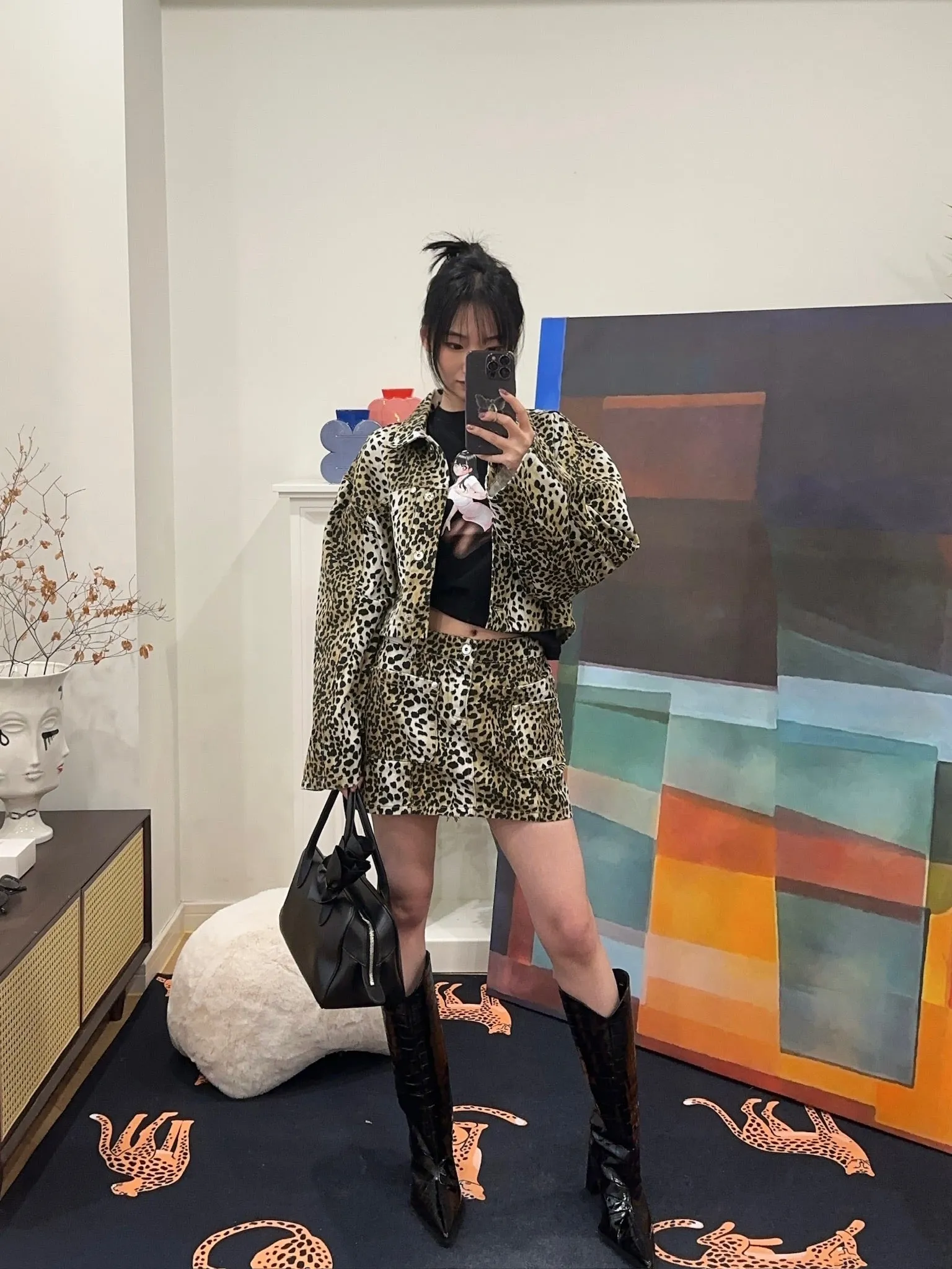BLUMARINE PRINTED JACKET