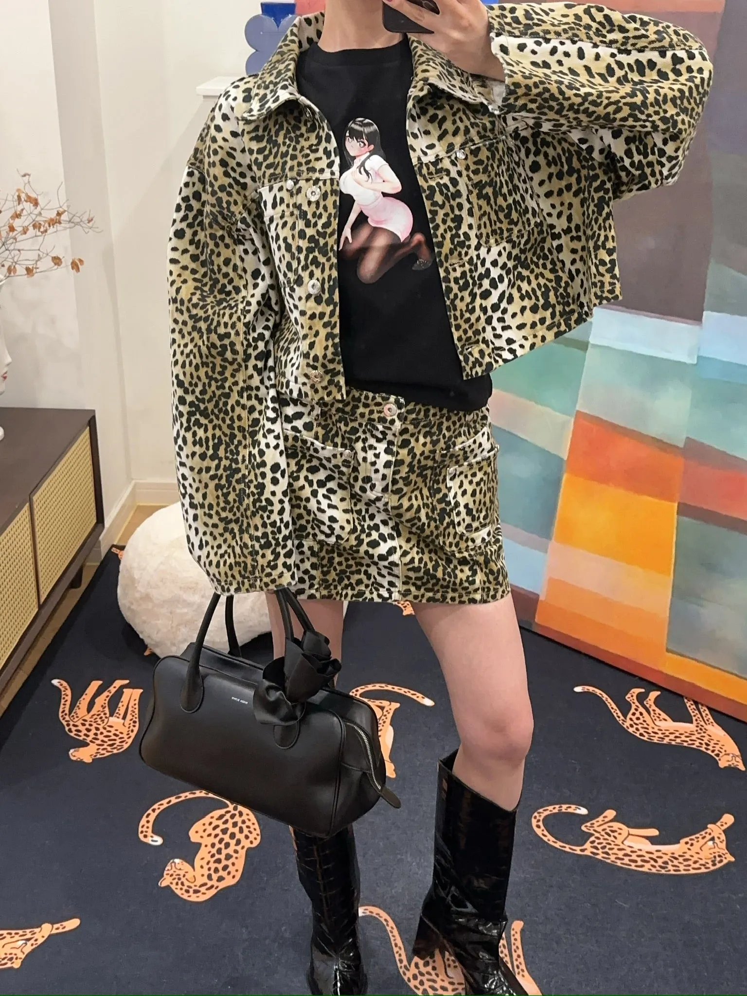 BLUMARINE PRINTED JACKET