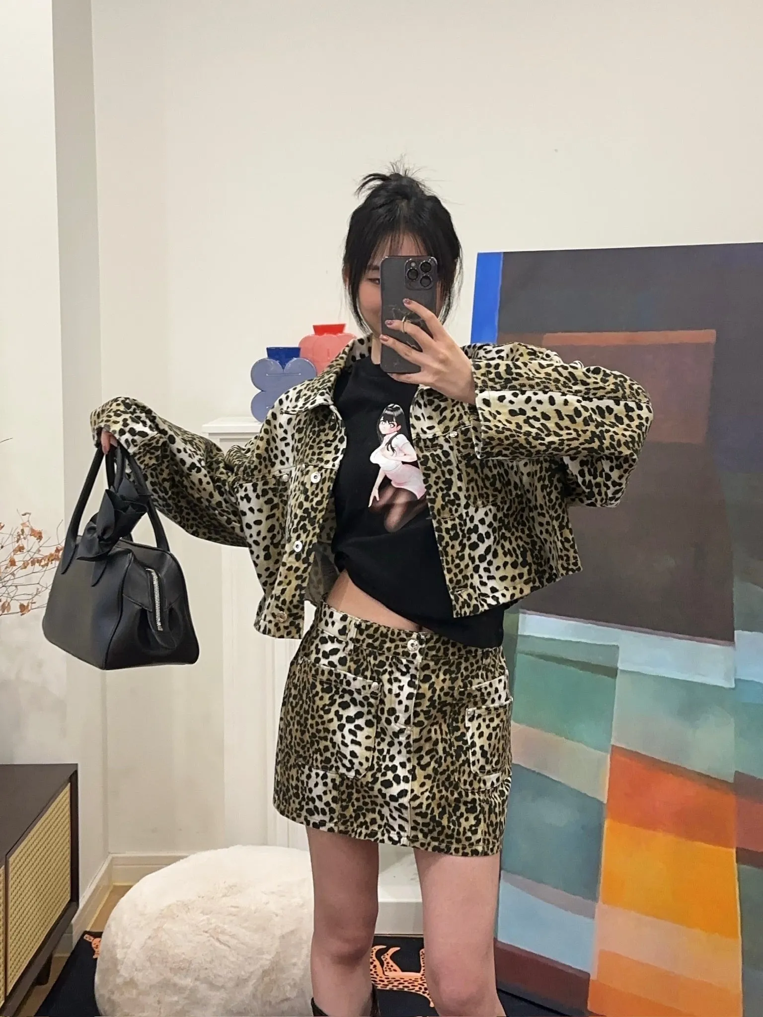 BLUMARINE PRINTED JACKET