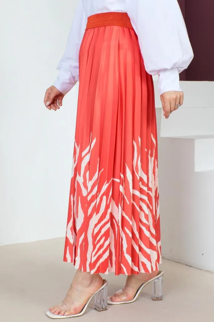 BNG Women Patterned Hijab Skirt Pomegranate Flower - Clermont