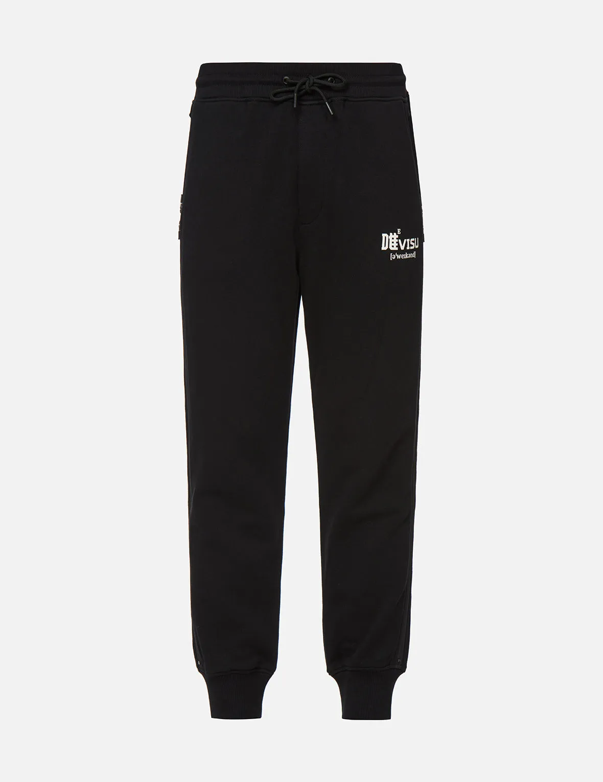 Brush Effect Seagull Print Sweatpants
