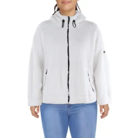 Calvin Klein Performance Womens Plus Short Warm Faux Fur Coat