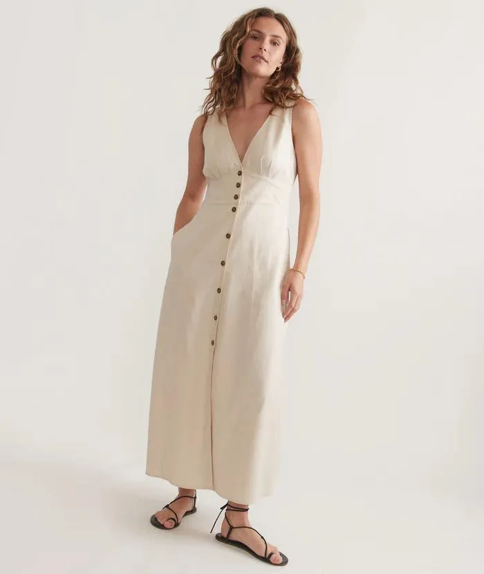 Camila Maxi Dress - Antique White