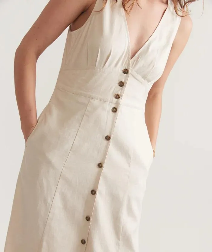 Camila Maxi Dress - Antique White