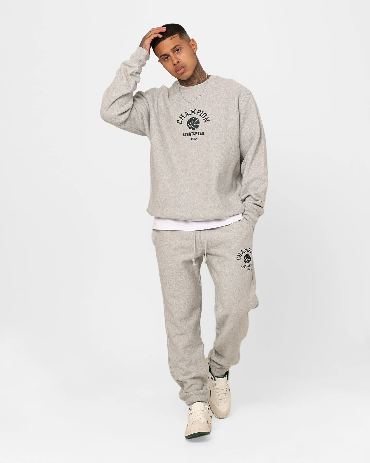 Champion Reverse Weave College Clubhouse Joggers Oxford Heather