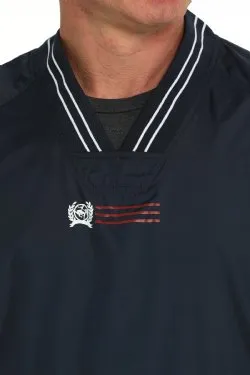 CINCH NAVY PULLOVER WIND SHIRT
