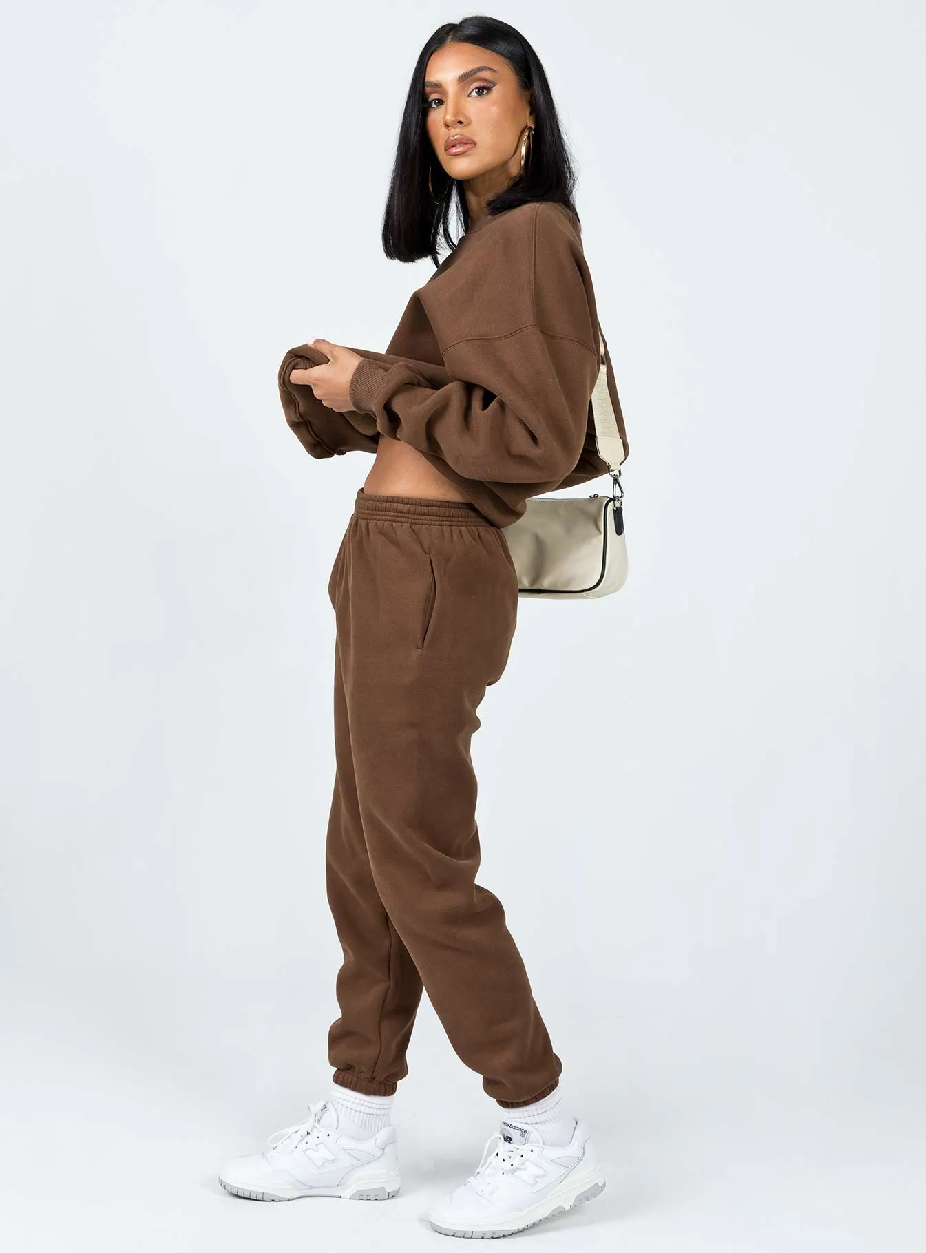 Club Basic Trackpants Brown