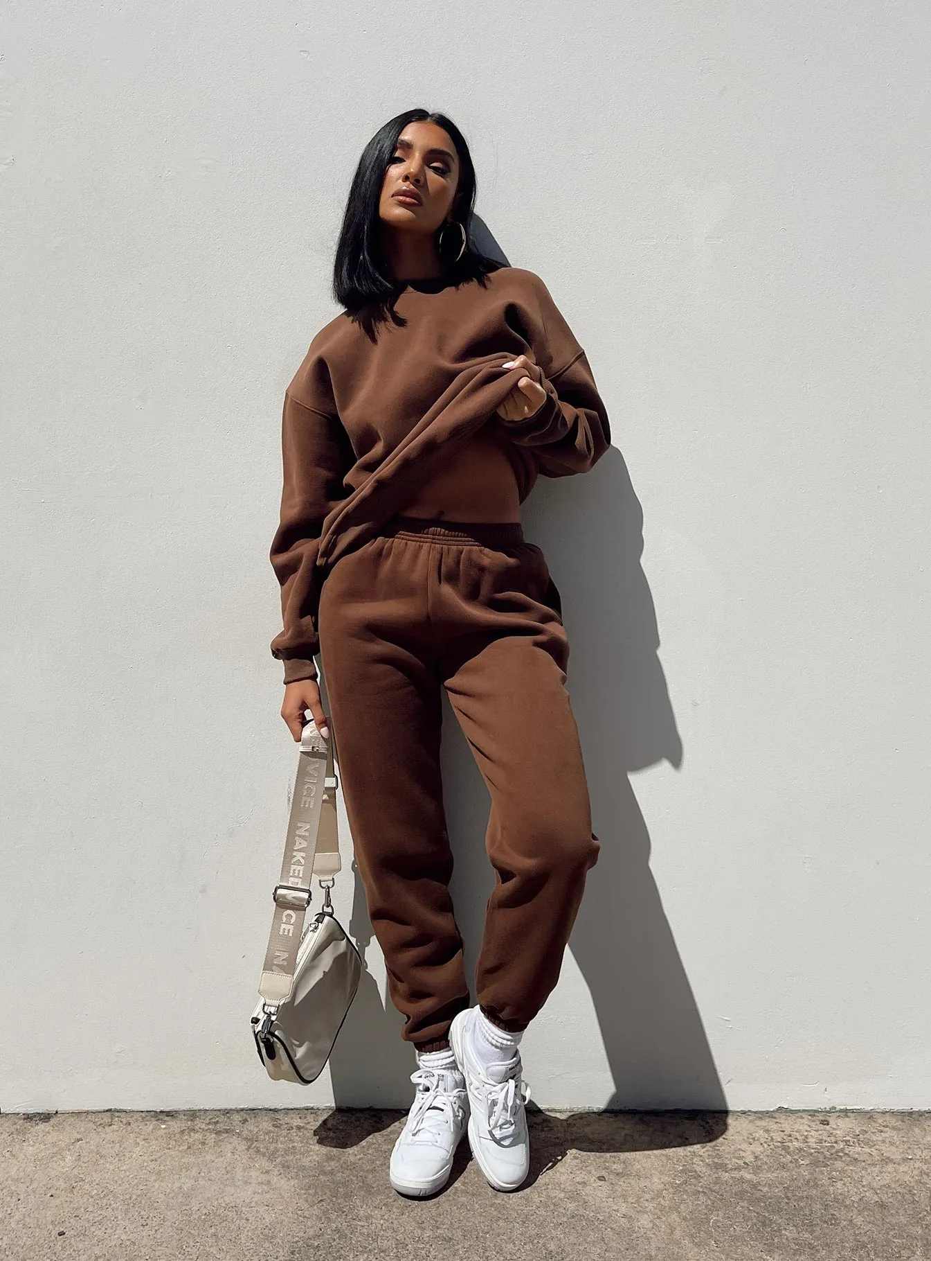 Club Basic Trackpants Brown