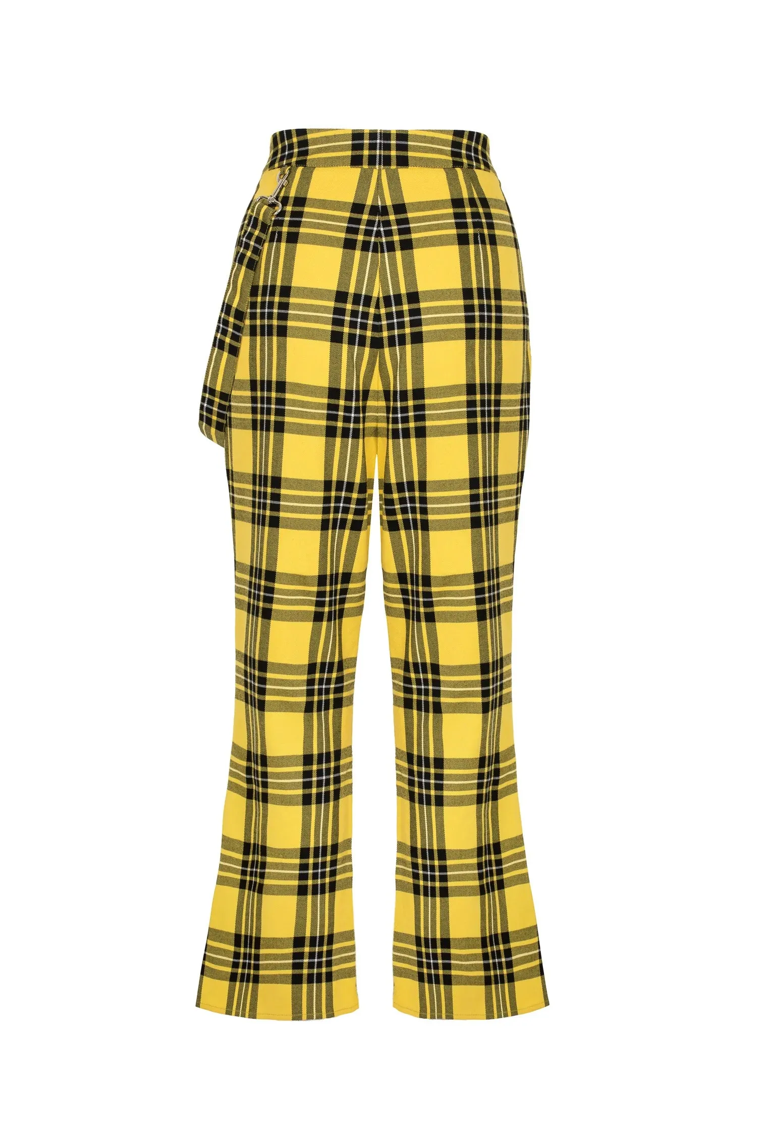 Corey Yellow Plaid Trousers
