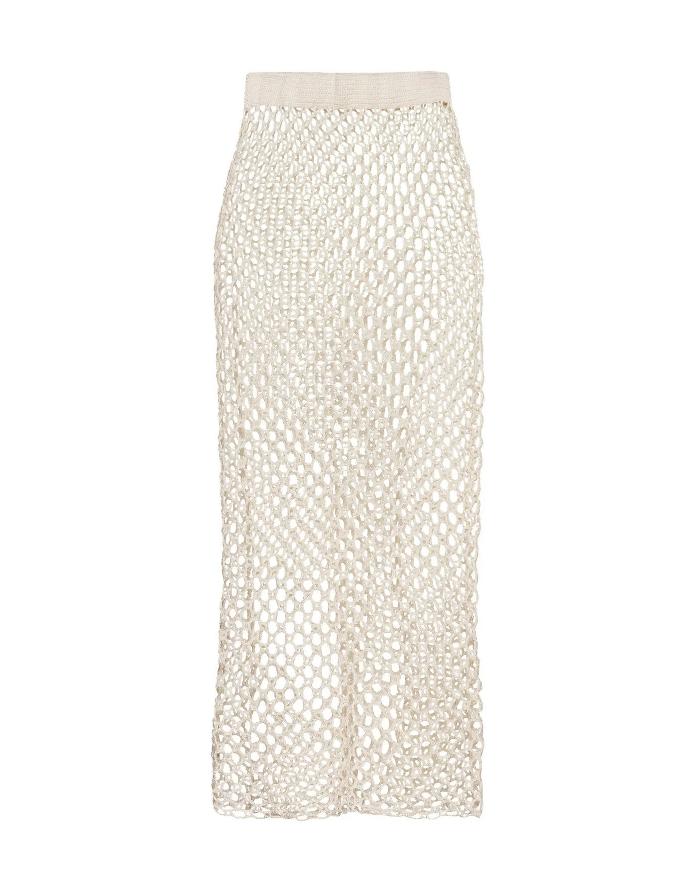 Crochet Midi Skirt - Ivory