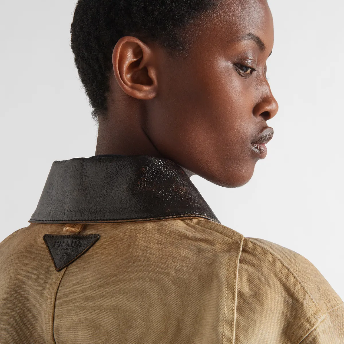 Cropped canvas jacket