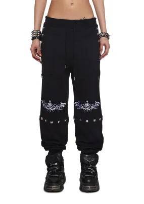 Dead Inside Studded Baggy Sweatpants