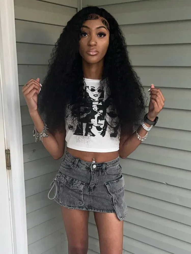 Denim cargo mini skirt! Casual, on-trend, all summer long