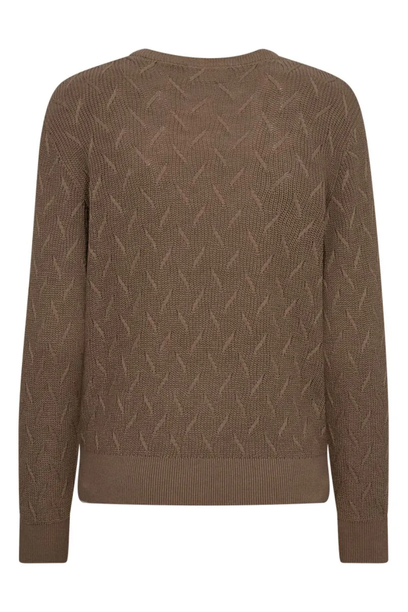 Dodo Pullover 204449 | Desert Taupe | Strik fra Freequent