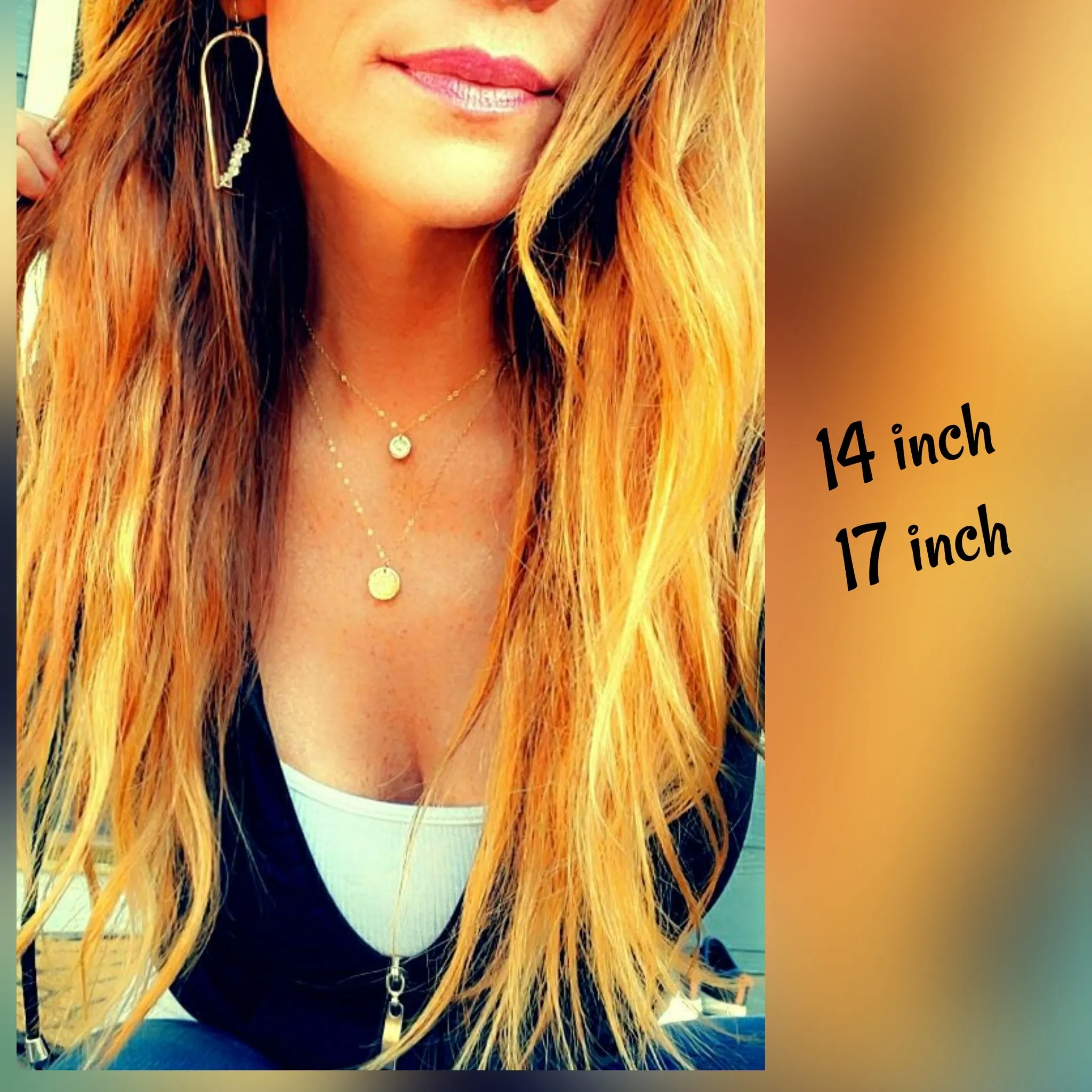 Double sun necklace