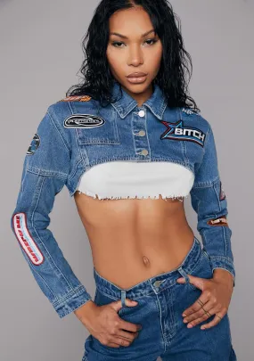Earn My Stripes Denim Jacket
