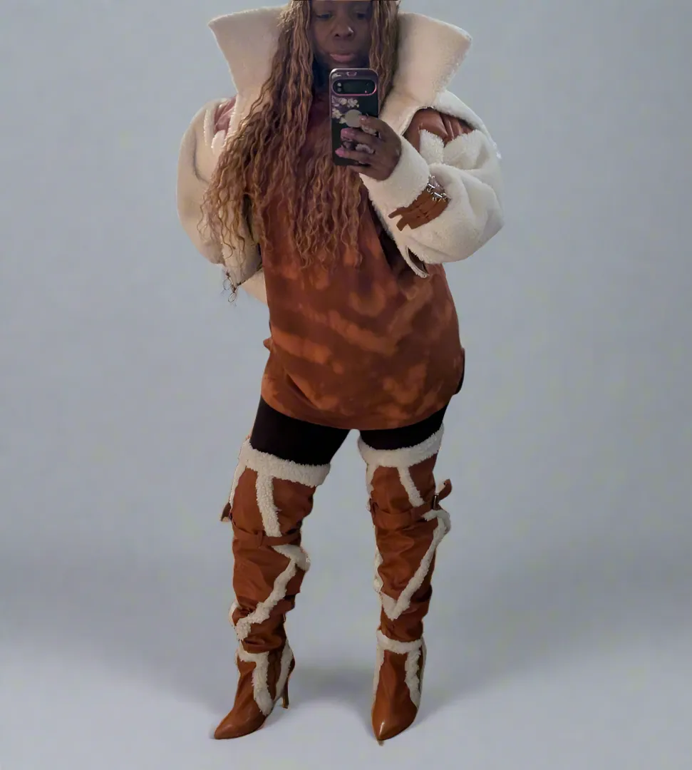 Faux Shearling Coat (Ready to Ship)