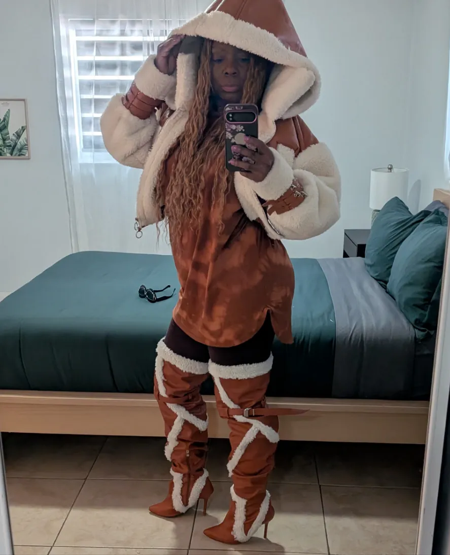 Faux Shearling Coat (Ready to Ship)