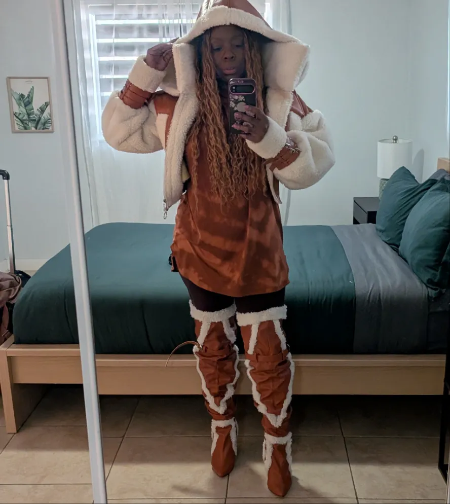 Faux Shearling Coat (Ready to Ship)