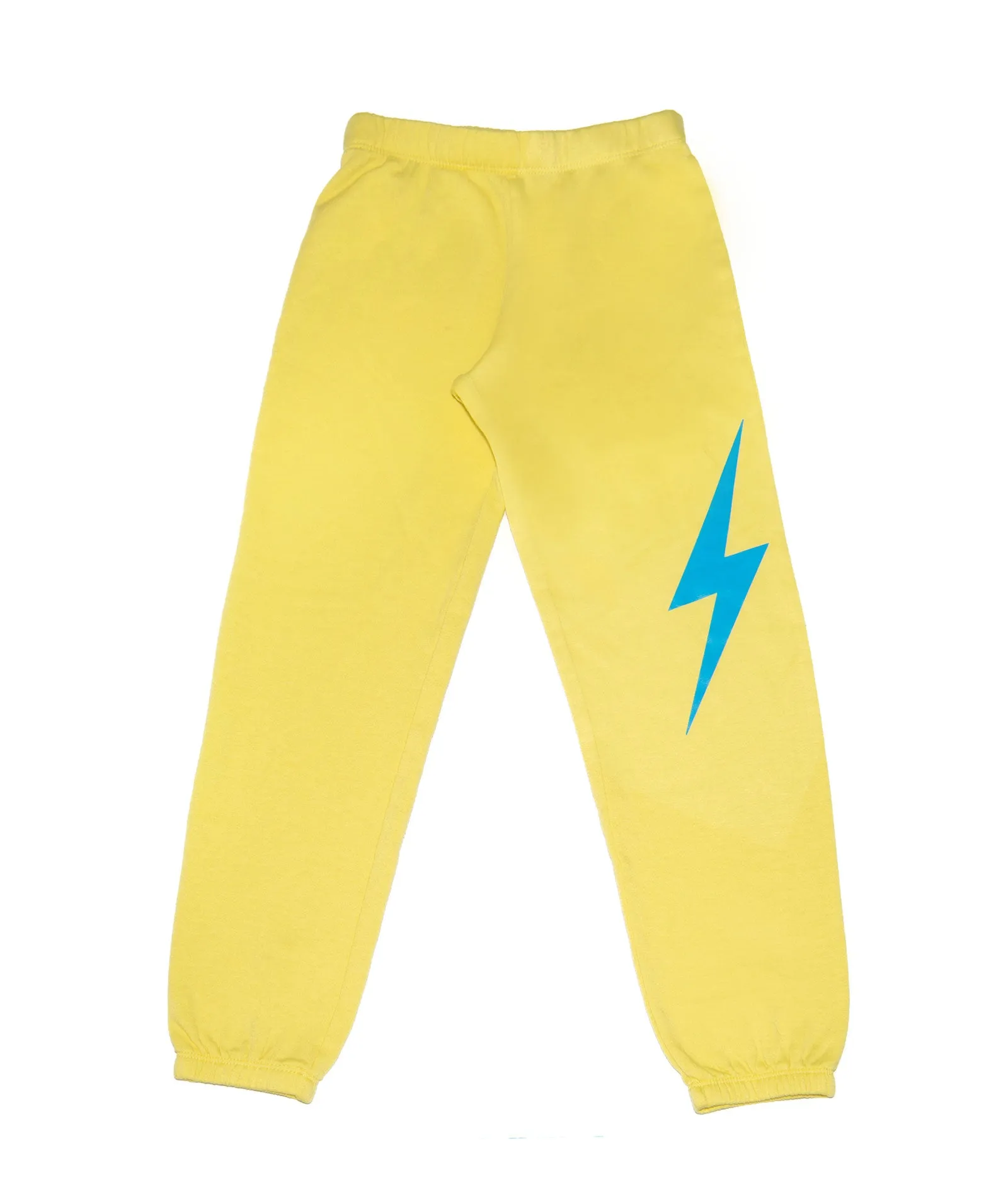 Firehouse Girls Palisades Neon Blue Bolt Sweatpants Lemon