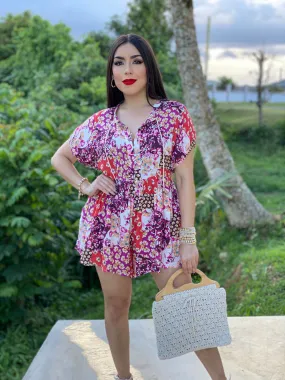 Floral Print Romper