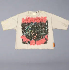 FR CROPPED MINI GREY CROPPED "LEAPORD"