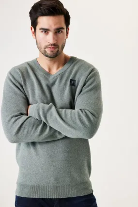 Garcia Solid V-Neck Pullover