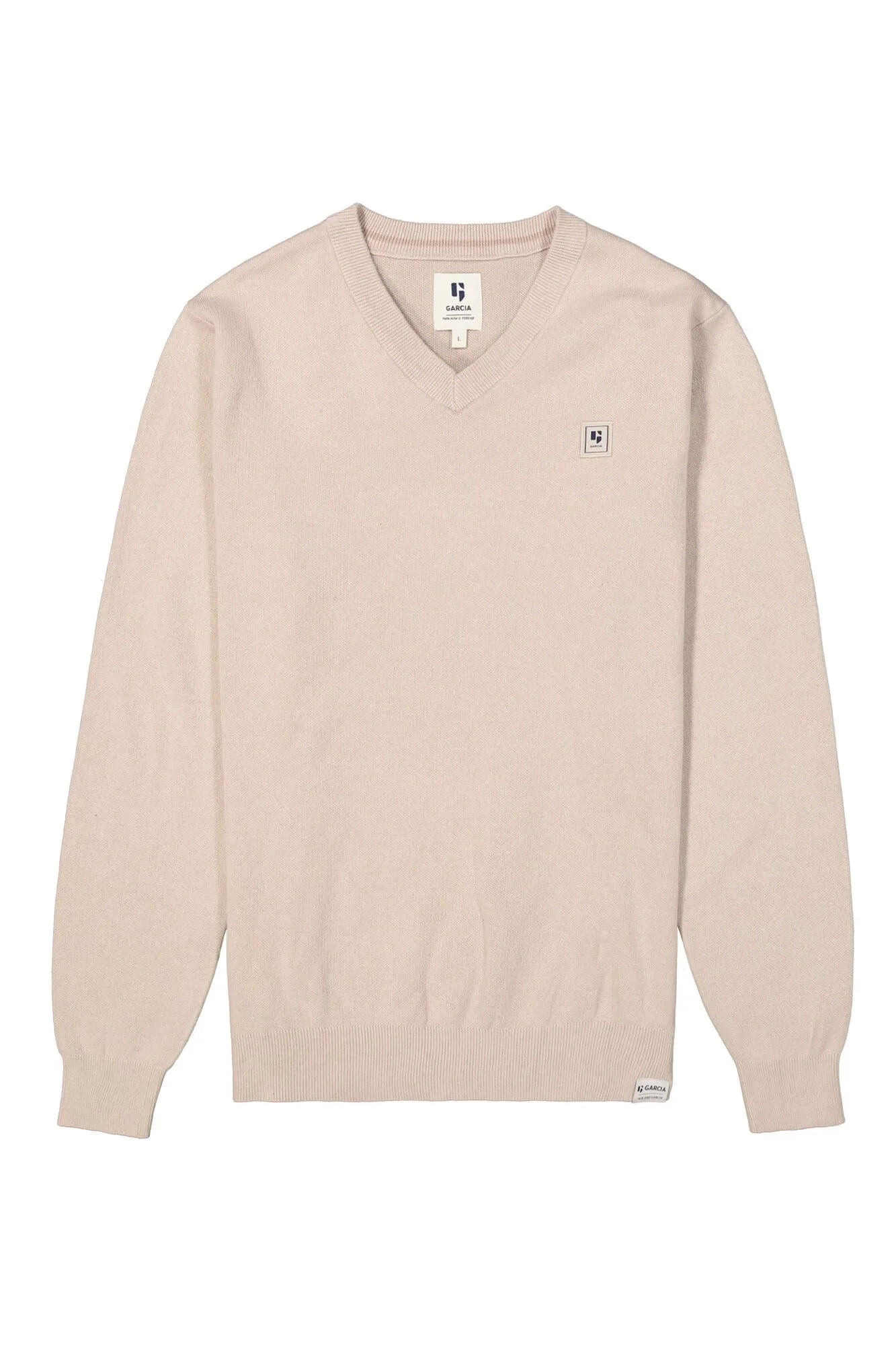 Garcia Solid V-Neck Pullover