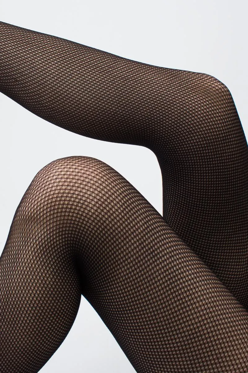 Giulia Love Net Strip Panty Suspender Tights 40 Den