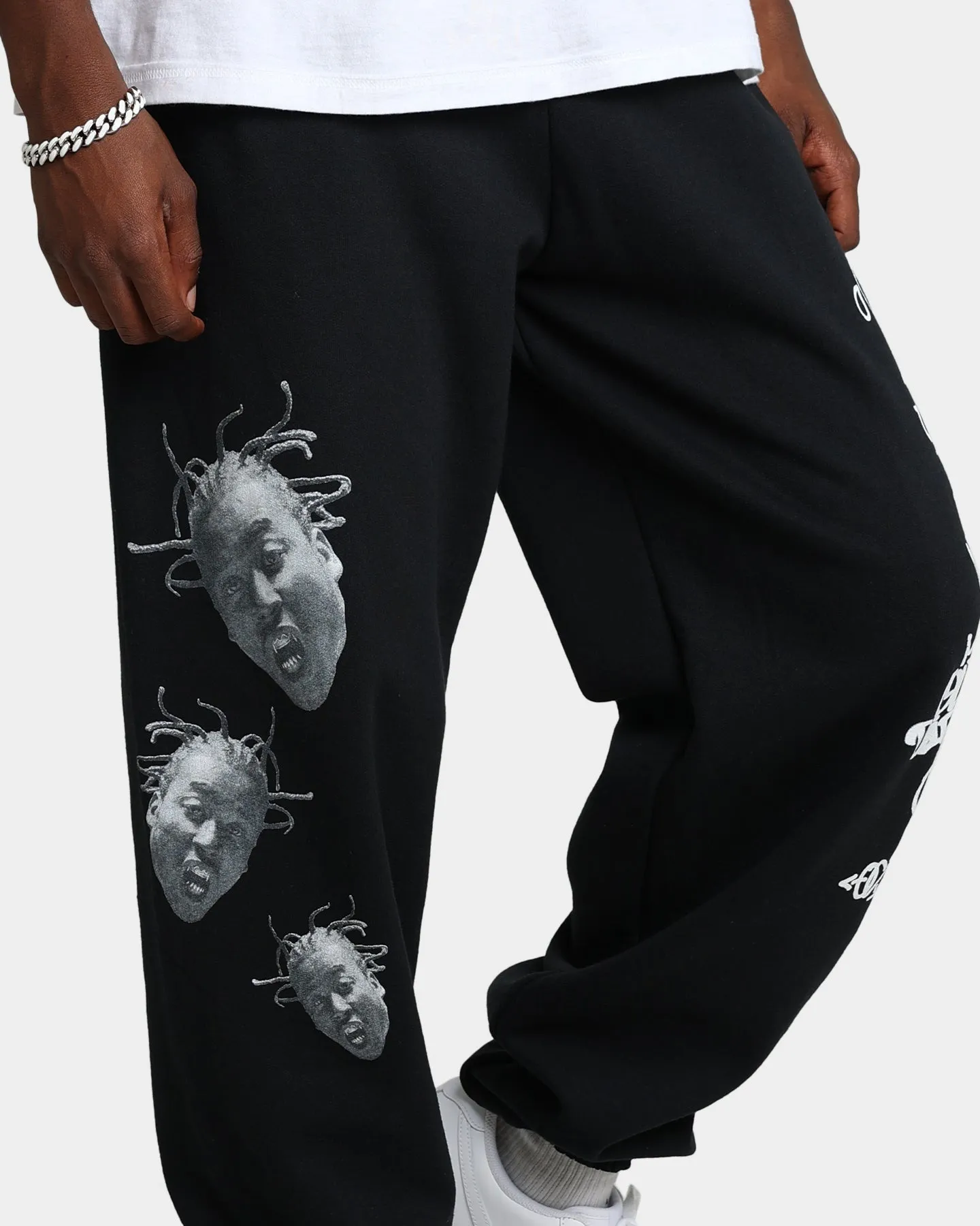 Goat Crew X Ol' Dirty Bastard Big Face Sweatpants Black