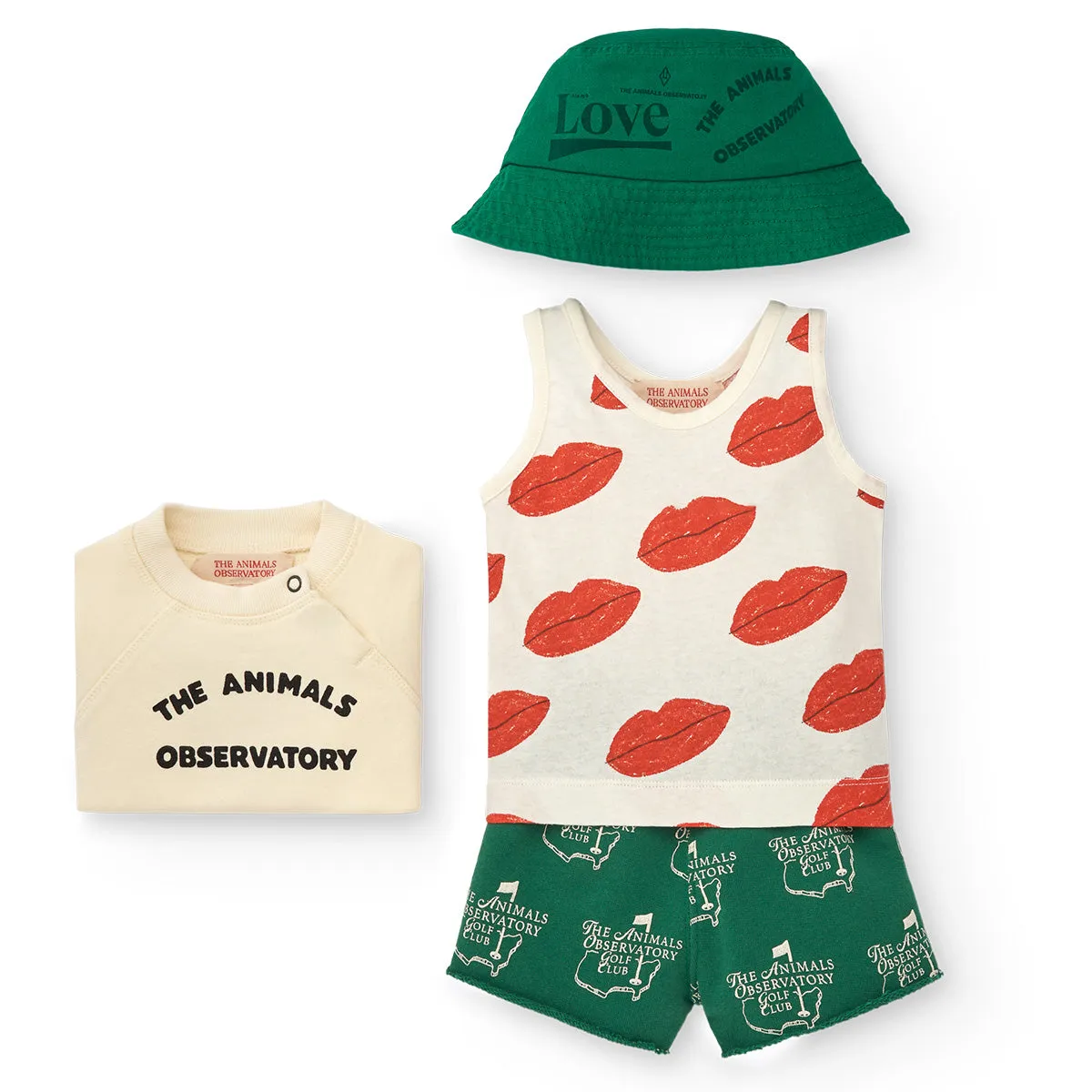 Green Cool Turtledove Short Sweatpants