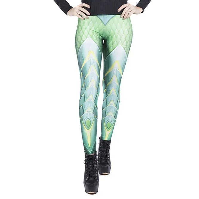 Green Dragon Leggings by Wild Bangarang