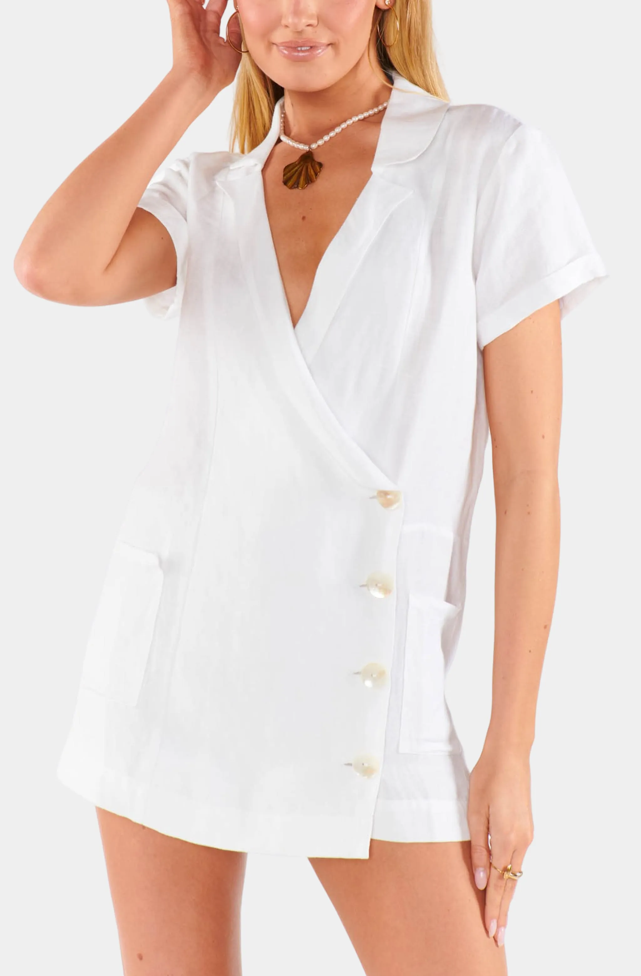 Hemline Exclusive Bicoastal Blazer Romper