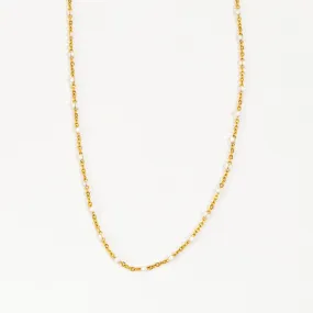 Howard's - Layer Me Enamel Bead Chain Necklace - Gold, 16 Inch