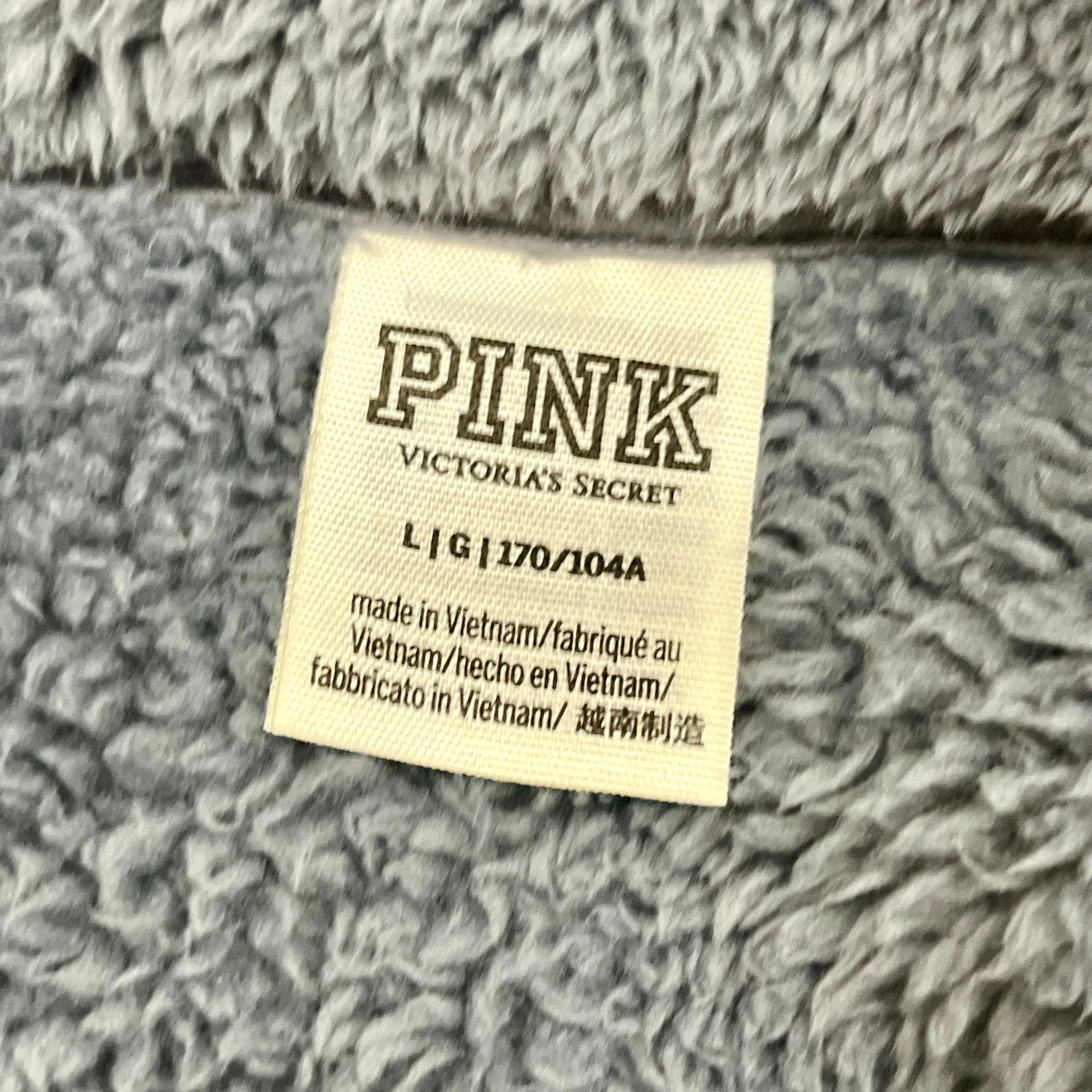 Jacket Faux Fur & Sherpa By Pink In Blue, Size: L